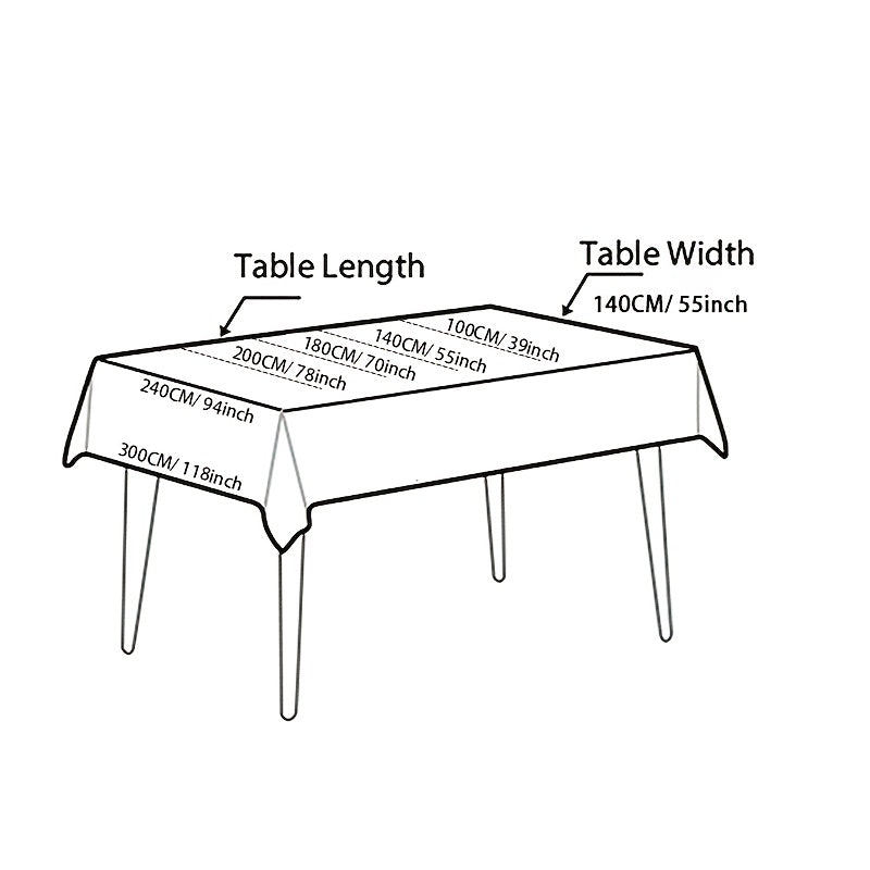 Bohemian Tablecloth Geometric Pattern Kitchen Dining Holiday Christmas Buffet