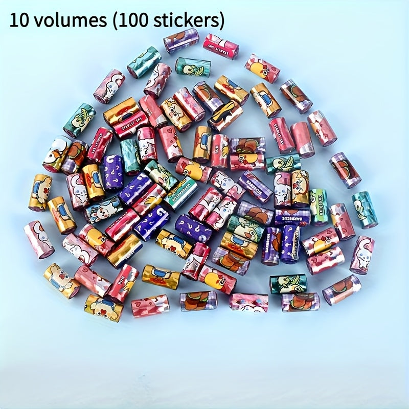 1000 Assorted Playful Designs DIY Bracelet Charms Reusable Paper Stickers