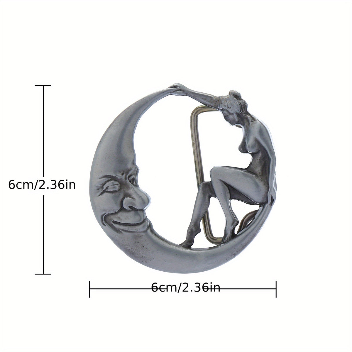 Moon Beauty Belt Buckle - Novelty Fashion Accessory
