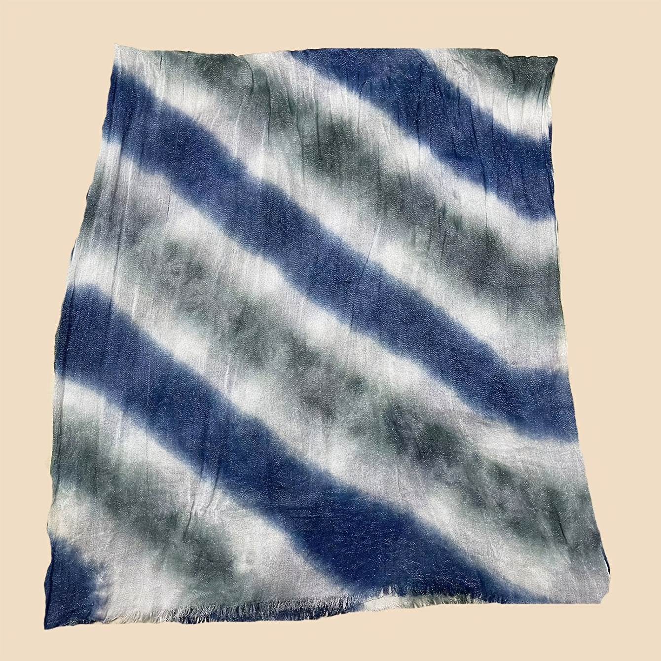 Tie Dye Scarf For Women Casual Thin Cotton Linen Pri