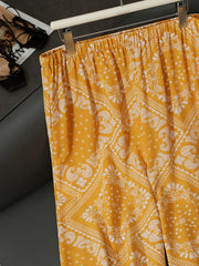 Boho Style Plus Size Wide Leg Pants with Pockets