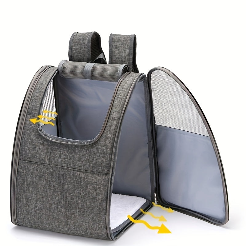 Mesh Breathable Foldable Pet Backpack Outgoing Cat Bag
