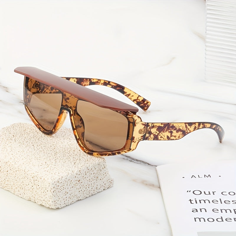 UV Protection Sunglasses with Hooded Curtain for Men and Women