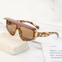UV Protection Sunglasses with Hooded Curtain for Men and Women