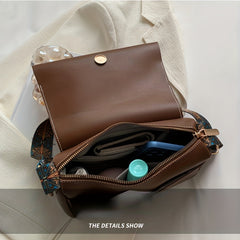 Retro Shoulder Bag Solid Casual PU Leather Messenger Bag Women's Everyday