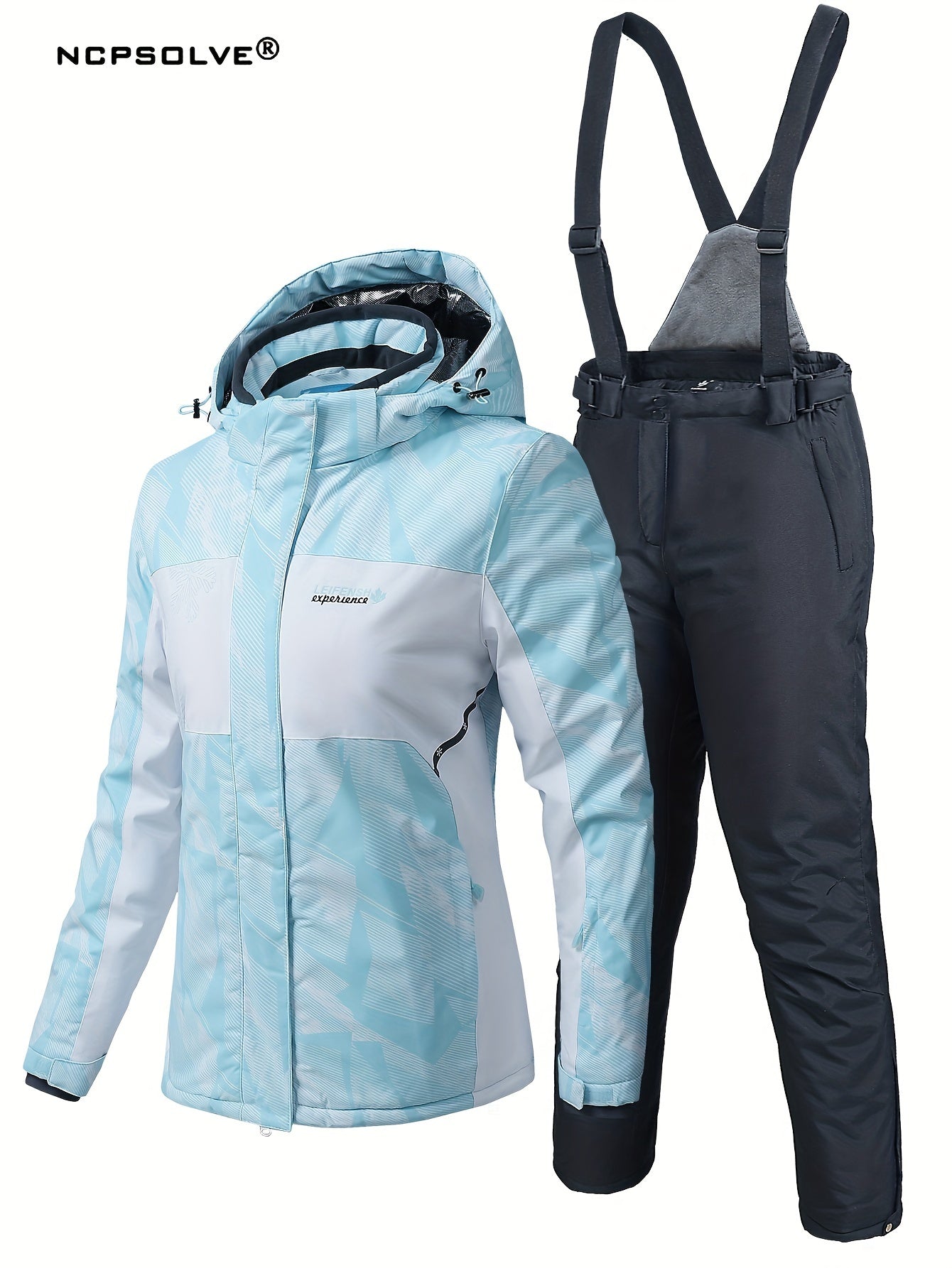 Snowflake Print Ski Set - Women's Activewear