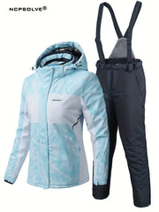 Snowflake Print Ski Set - Women's Activewear