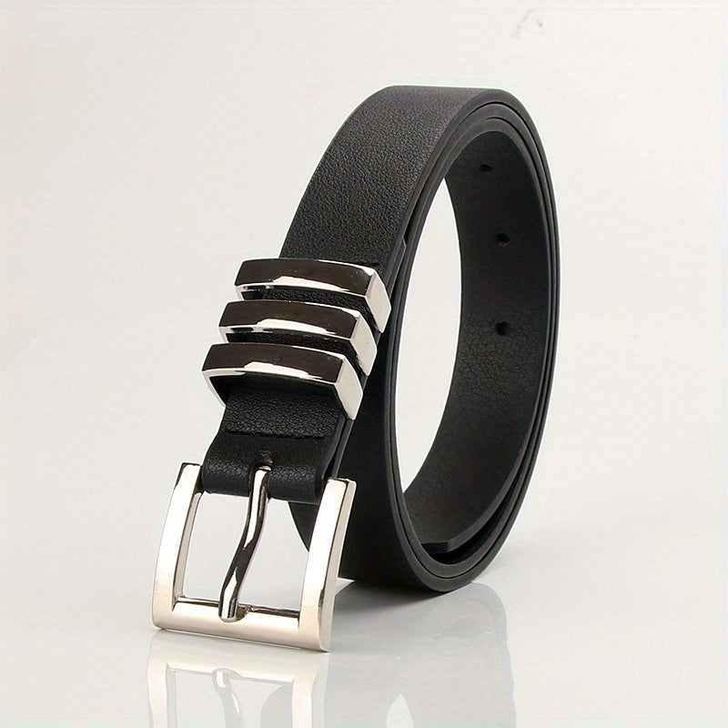 Square Pin Buckle PU Belt Women Dress Jeans Casual Belt