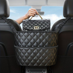 Car Seat Organizer Bag for Cell Phones Purses Documents & More