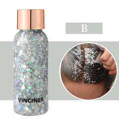 Mermaid Glitter Body Gel Set Long Lasting Sparkling Cream