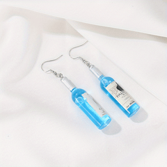Funny Wine Bottle Hook Earrings for Girls Holiday Gift