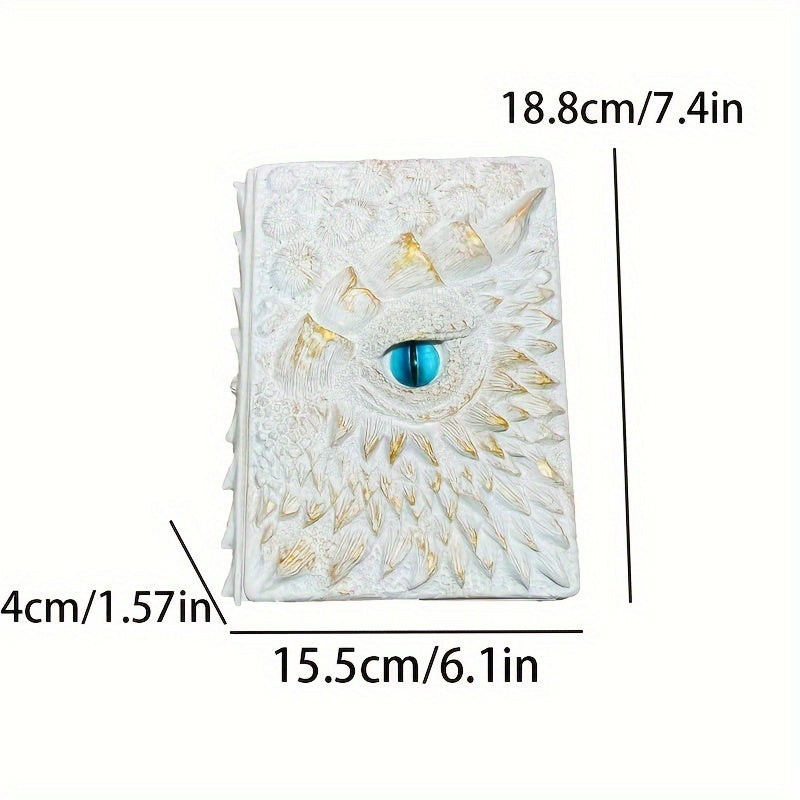 Deluxe Animated Dragon Eye Notebook 3D Embossed Journal Vintage Style