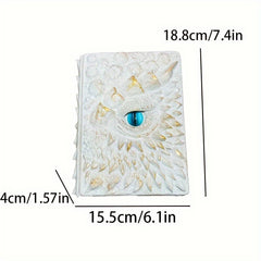 Deluxe Animated Dragon Eye Notebook 3D Embossed Journal Vintage Style