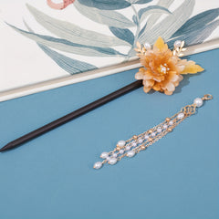Wooden Hairpin Ancient Style Hair Stick Ponytail Holder