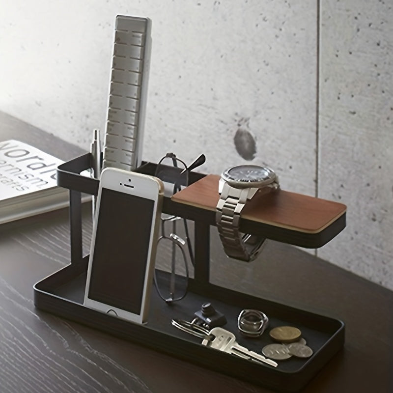 Living Room Storage Rack Glasses Iron Art Remote Control Storage Box