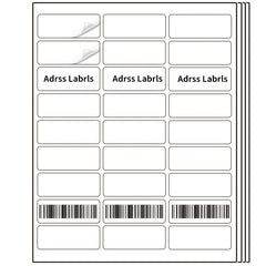 900 Address Labels 1 X 2 5 8 Printer Mailing Labels