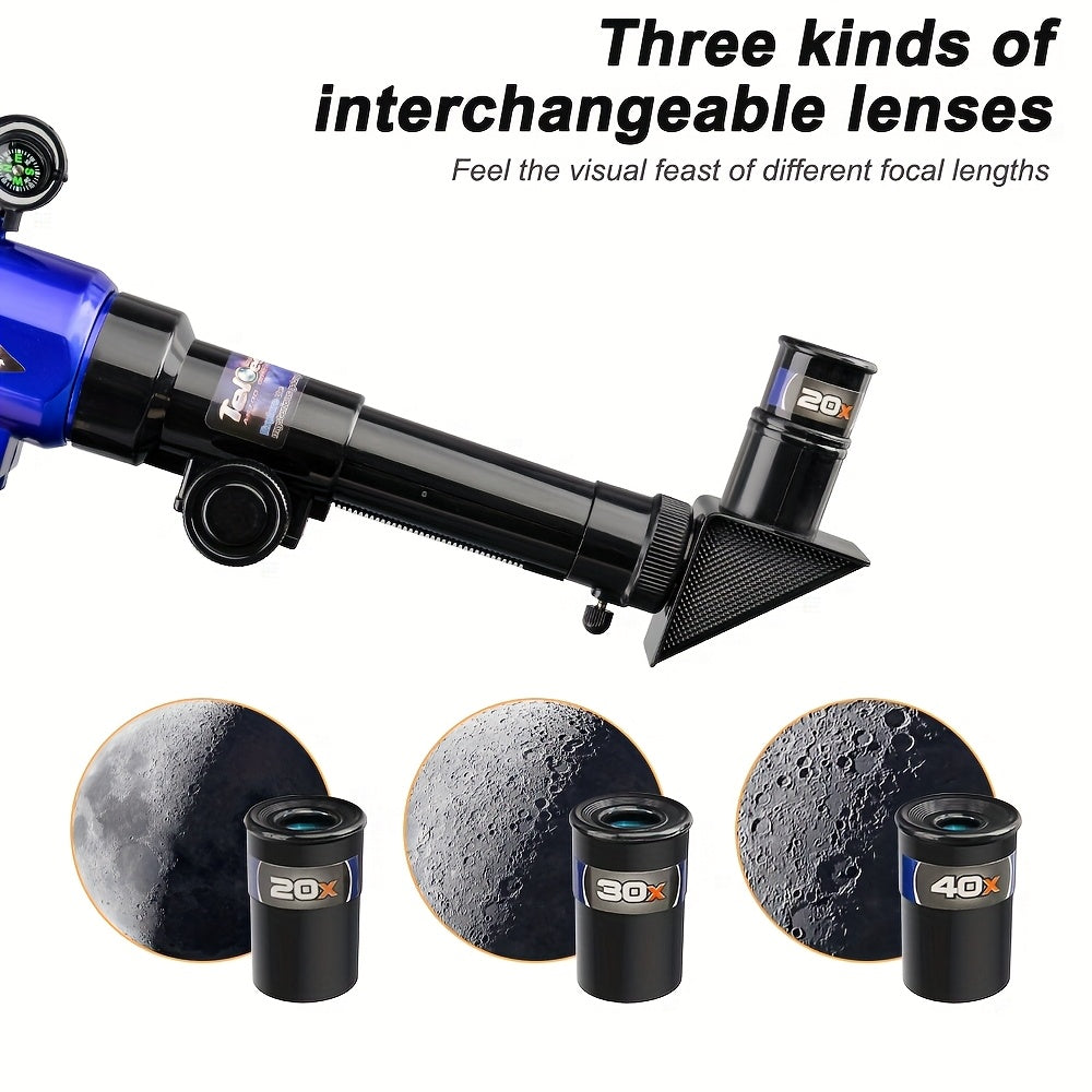 Telescope with Tripod Compass and Eyepieces