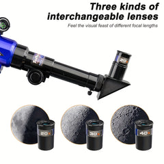 Telescope with Tripod Compass and Eyepieces