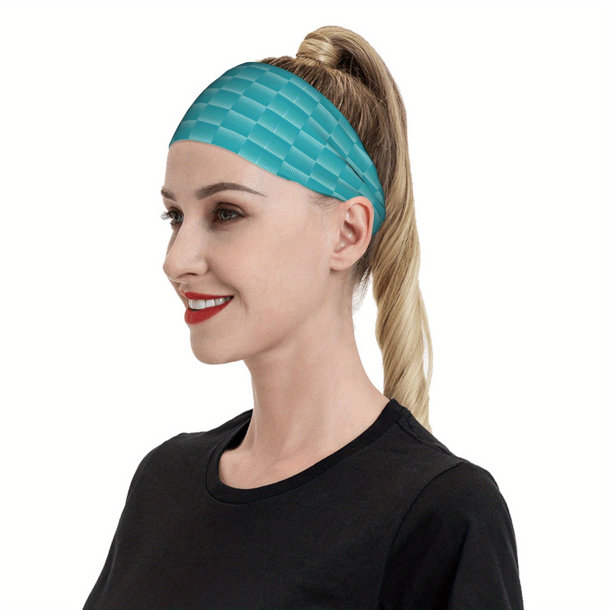 Vintage Plaid Breathable Headband for Sport & Casual Outfits