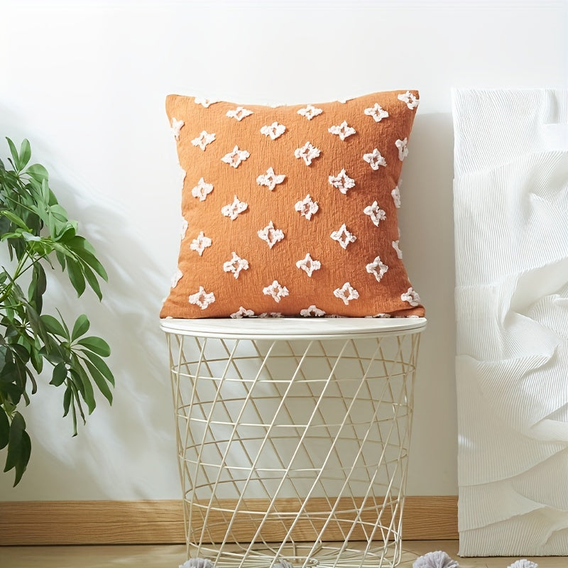 Cotton Tufted Small Stars Single Pillow Cover - Soft and Comfortable