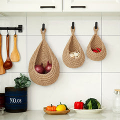 Bohemian Style Woven Basket for Fruits and Vegetables