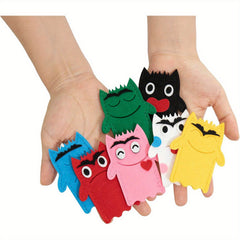 7pcs Emotion Monster Finger Puppets for Kids' Emotional Learning & Expression