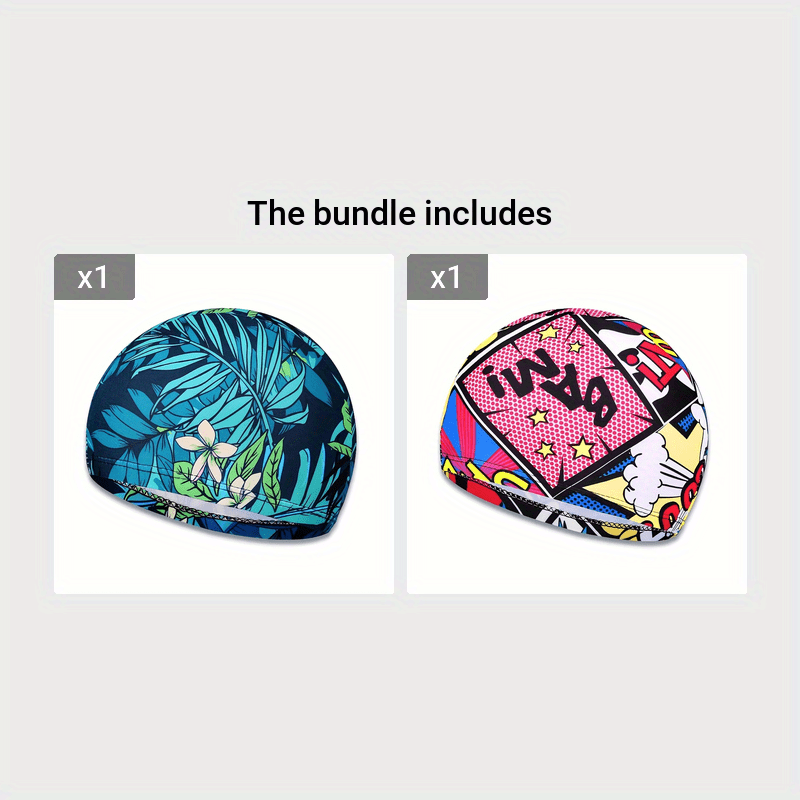 Colorful Printed Swimming Cap for Kids
