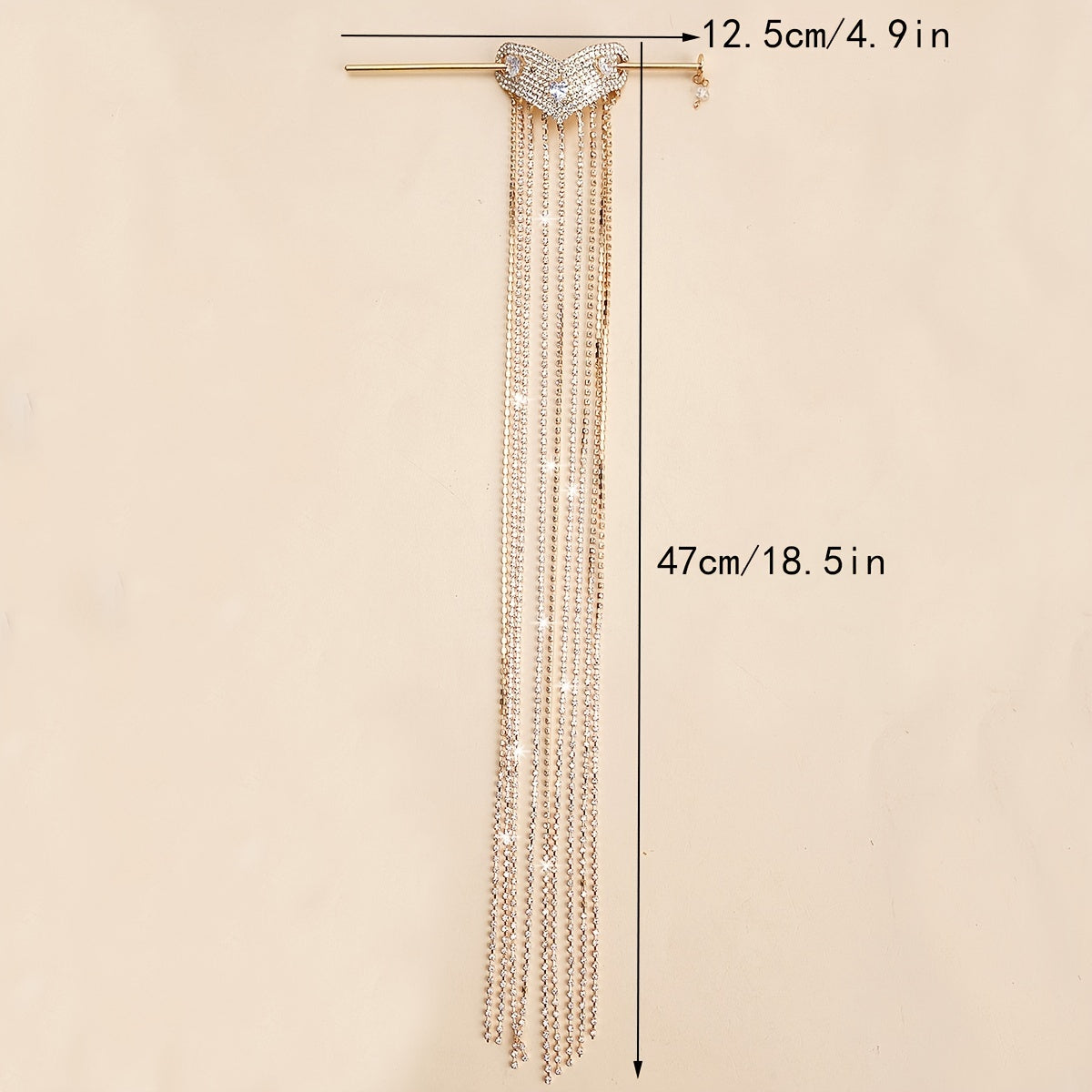 Rhinestone Hairpin Tassel Bun Hair Stick Head Jewelry Hair Accessories