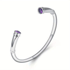 Stainless Steel Cremation Bracelet with Birthstone Keepsake Jewelry