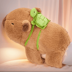 3pcs Capybara Turtle Backpack Handheld Lollipop Plush Set Fun Birthday Gift