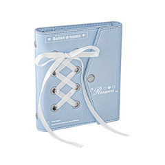 Stylish Ribbon Notebook Envelope Diary Display Window Laced Detail Journal