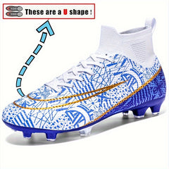 Professional Training Soccer Spikes Cleats Lightweight Non-slip Shoes