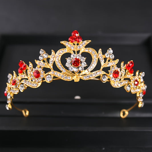 Rhinestone Queen Tiara for Women Princess Crown Birthday Tiara Headbands