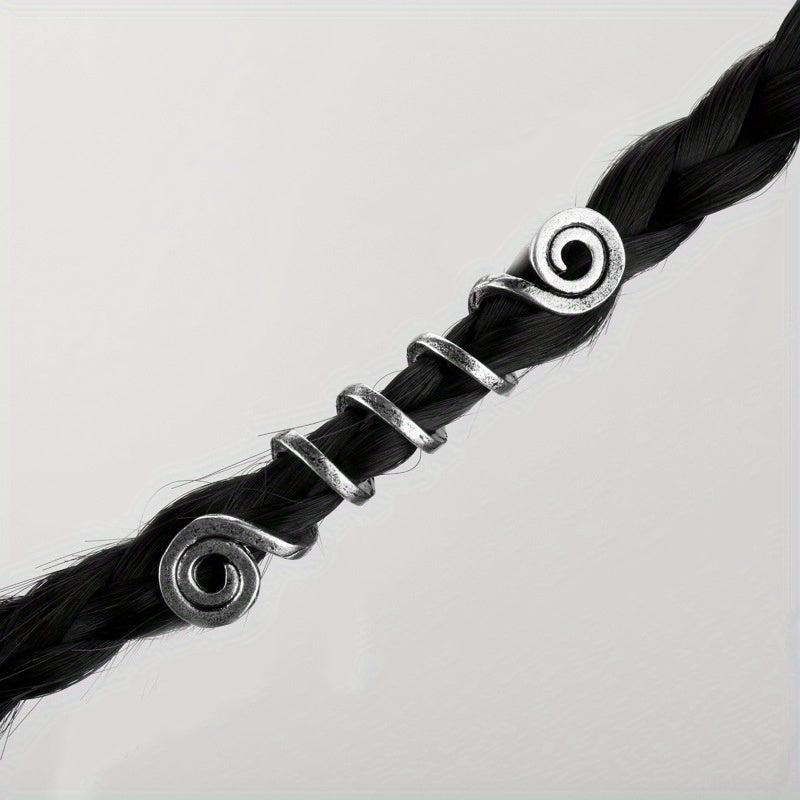 Vintage Viking Style Hair Ring Dreadlock Braid Hair Clip Hair Accessories