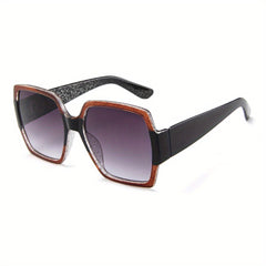 Y2K Glitter Block Gradient Sunglasses UV400
