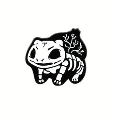 Cartoon Skeleton Animal Breast Pin For Men