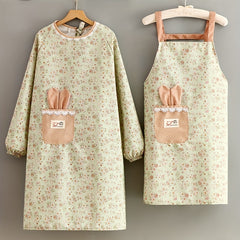 Canvas Long Sleeve Apron for Cooking and Catering