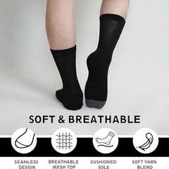 Putuo 4 Pairs Diabetic Socks for Men and Women Machine Washable Daily Wear