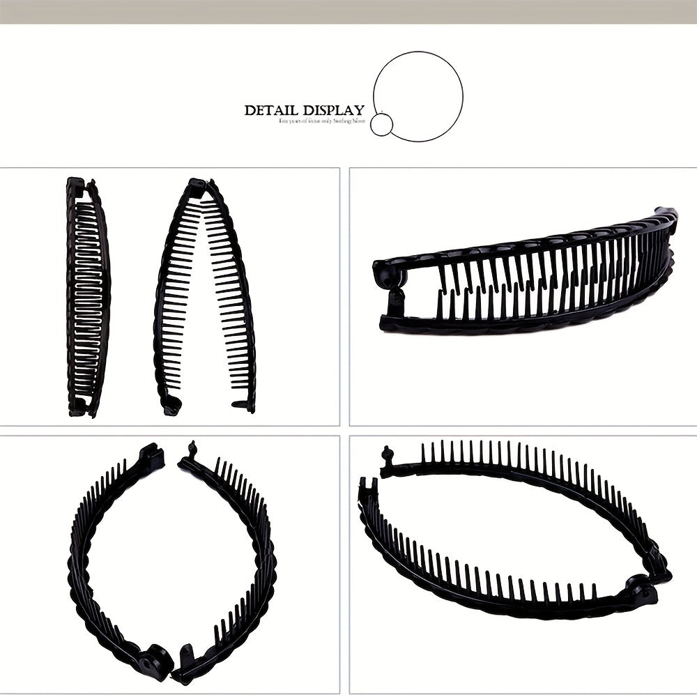 4pcs Banana Hair Clips Clinchers Clips Tool Fishtail Clip Hair Accessories