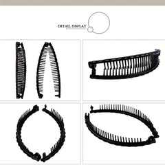 4pcs Banana Hair Clips Clinchers Clips Tool Fishtail Clip Hair Accessories