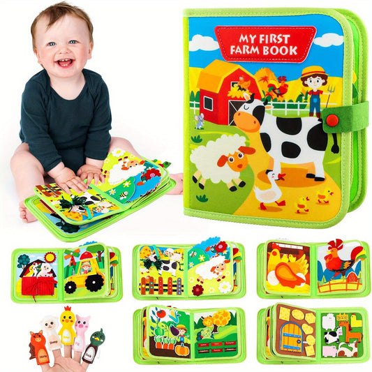 My First Farm Book Busy Board for Youngsters - Animals, Tools, Weather