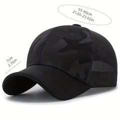 Summer Mesh Baseball Cap Camouflage Dad Trucker Hat