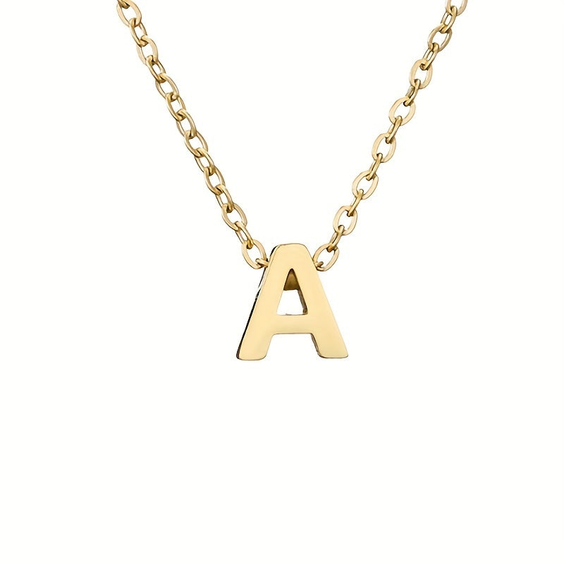 26 Letters Golden Love Initial Necklace Bridesmaid Gift