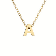 26 Letters Golden Love Initial Necklace Bridesmaid Gift