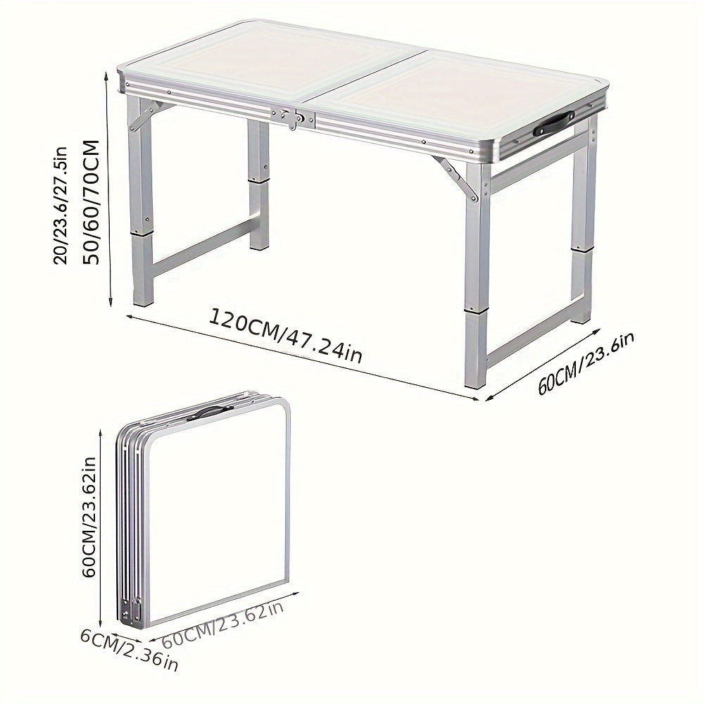 Outdoor Camping Folding Table With Carry Handle