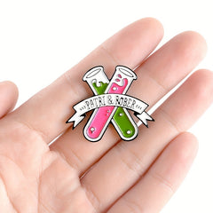 Chemical Test Tube Brooch Pin For Men