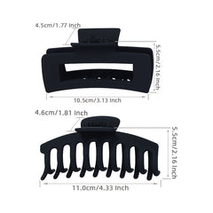 Matte Hair Claw Clips For Thick Hair