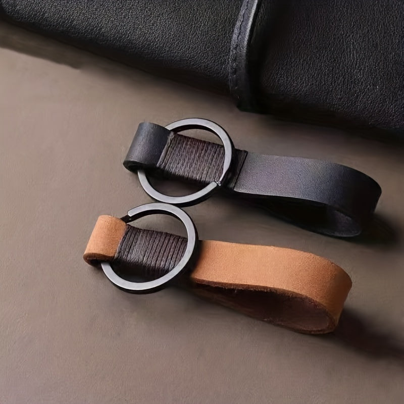 Durable Leather Key Chain for Couples