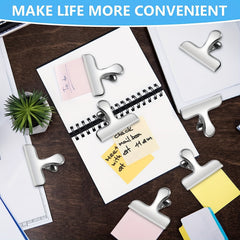 8pcs Stainless Steel Chip Clips Fresh keeping Clip Sealing Clip