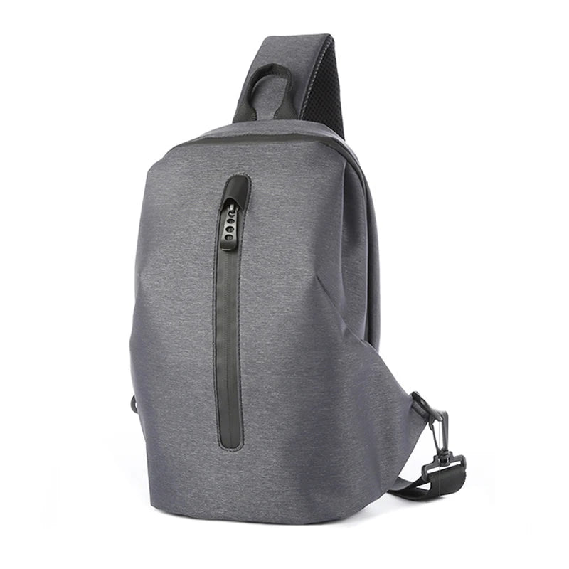 2PCS Chest Bag Men Multifunction Crossbody Bags Travel Shoulder Bag Water Repell